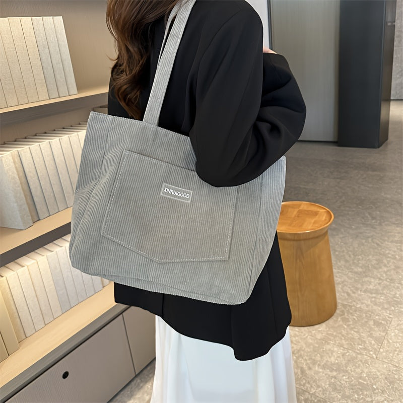 Eveloria Damen Cordtasche Elegant Braun