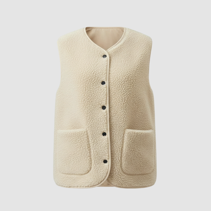 Damen Fleeceweste Warm Elegante Winter