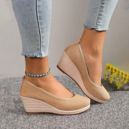 Eveloria Damen Keilschuhe Lässig