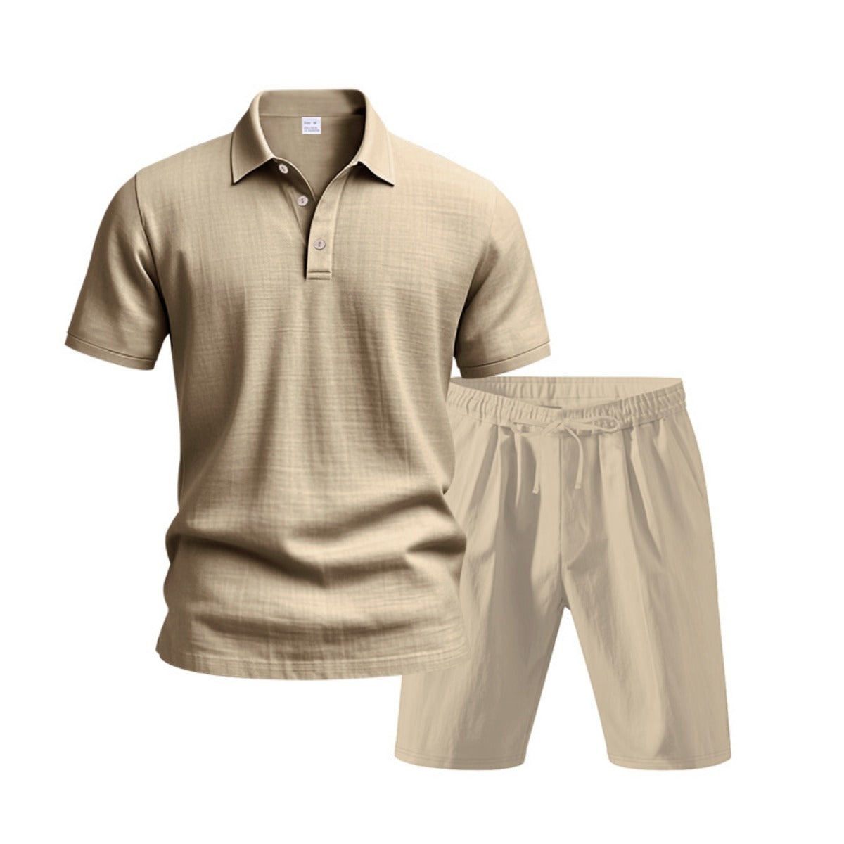 Eveloria Damen Kurzärmliges Poloshirt Strandanzug Shorts Set