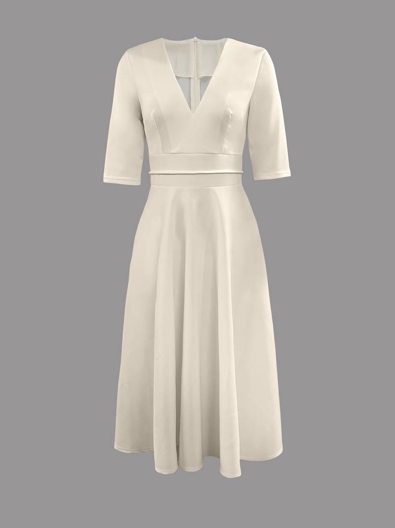 Eveloria Damen A-Linien Swingkleid 60er Jahre Stil