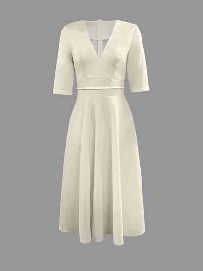 Eveloria Damen A-Linien Swingkleid 60er Jahre Stil