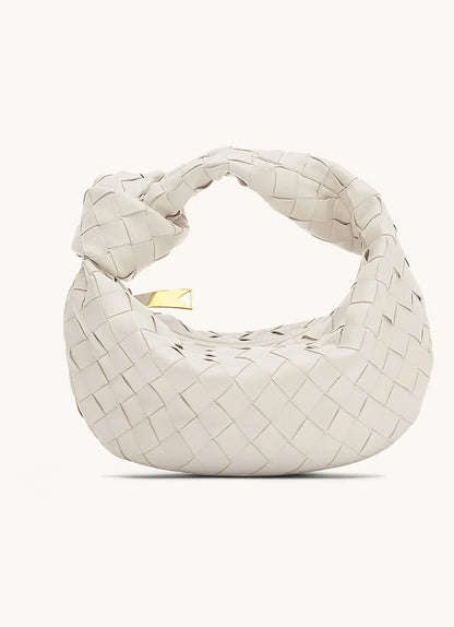 Damen Mini Hobo Handtasche Leder Lässig Braun