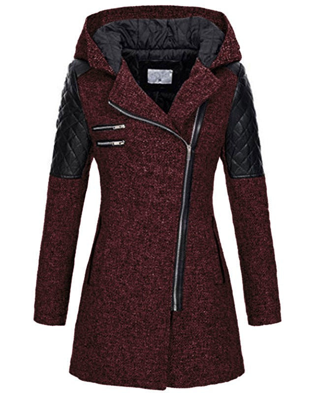 Damen Winterjacke Elegant Wollstoff
