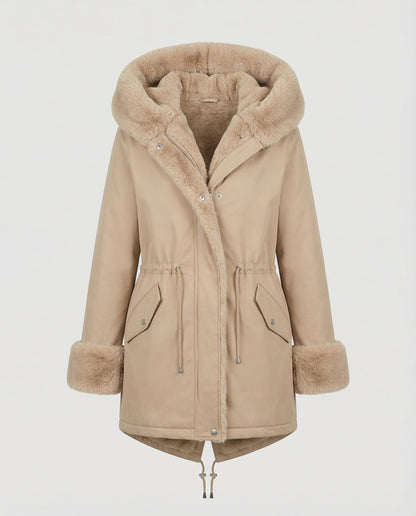 Damen Kunstpelzjacke Elegantes Design