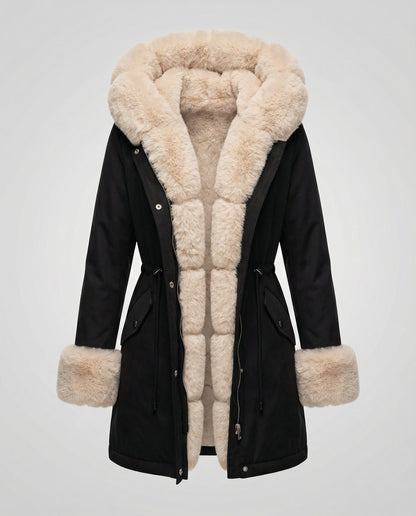 Damen Kunstpelzjacke Elegantes Design