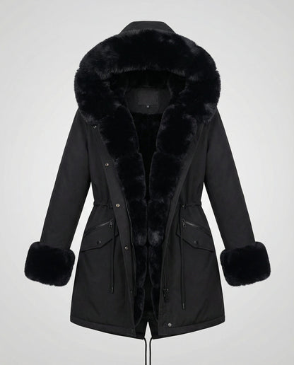 Damen Kunstpelzjacke Elegantes Design