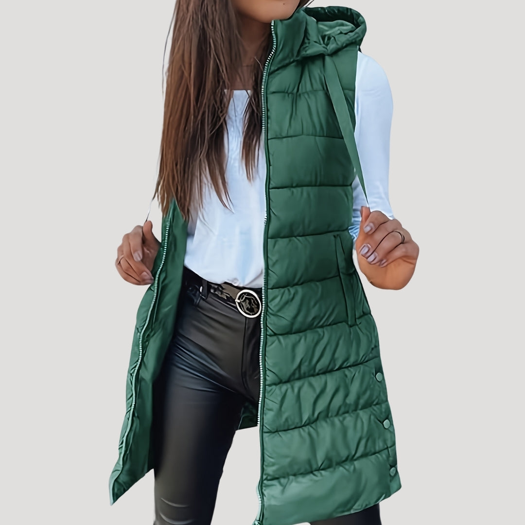 Damen Wintersteppweste mit Kapuze - Eveloria