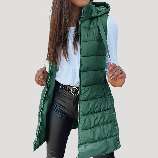 Damen Wintersteppweste mit Kapuze - Eveloria