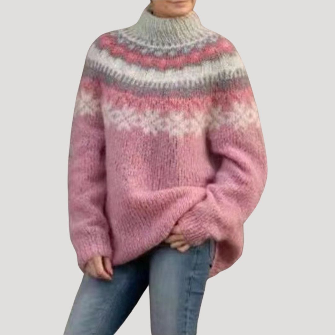 Damen Strickpullover Gemustert Frühjahr