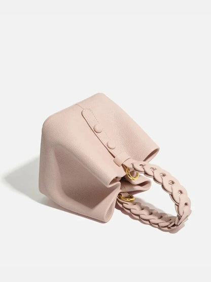 Yamina Damen Handtasche Strukturiert Geflochtener Henkel