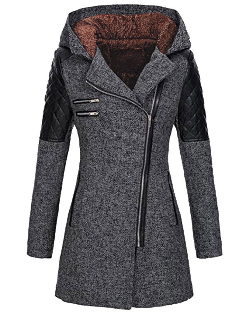 Damen Winterjacke Elegant Wollstoff
