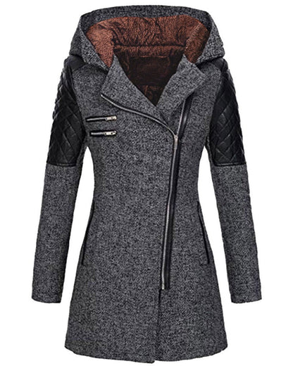 Damen Winterjacke Elegant Wollstoff