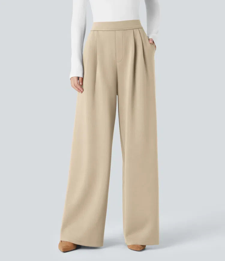 Eveloria Damen High-Waist-Hose Klassisch
