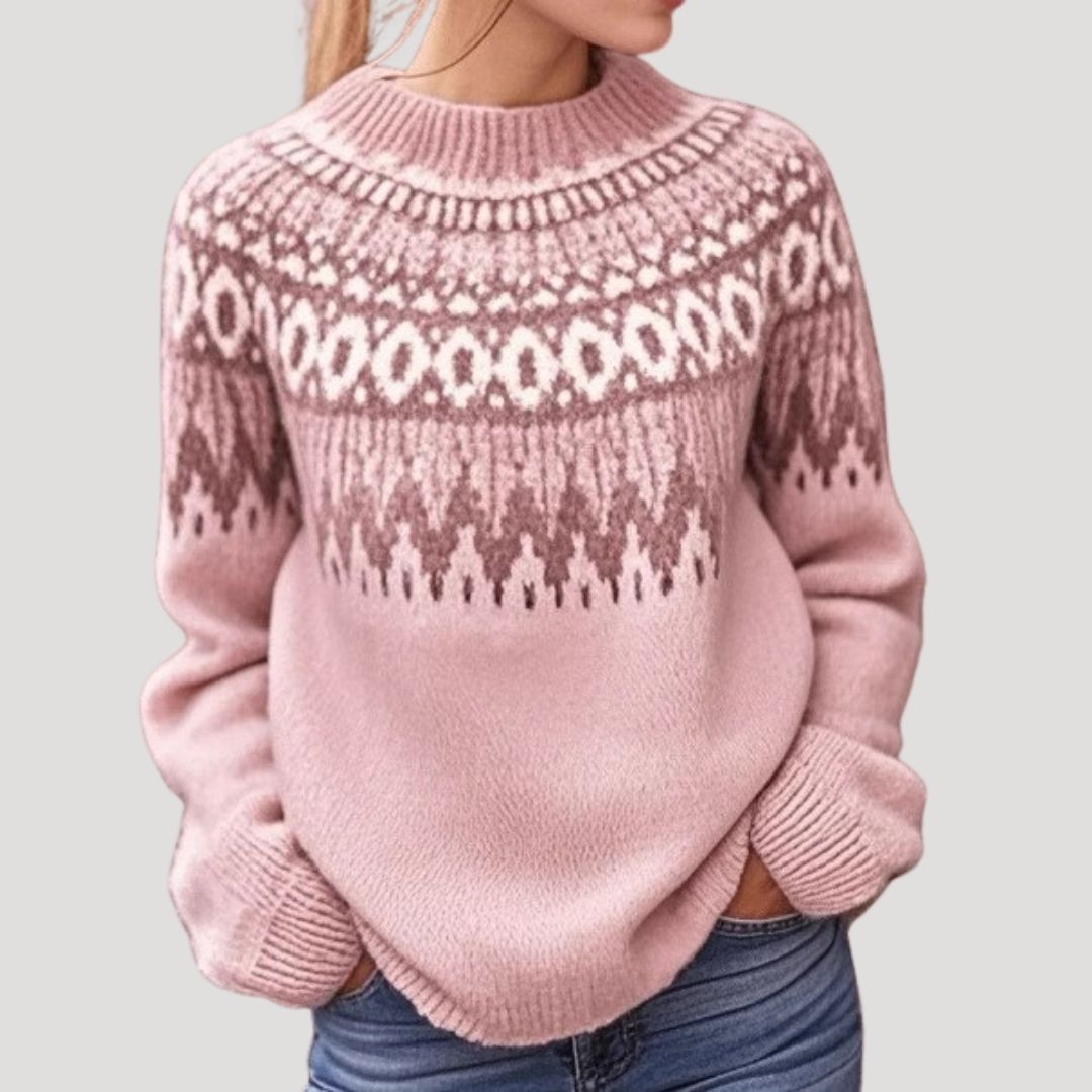 Damen Strickpullover Gemustert Frühjahr