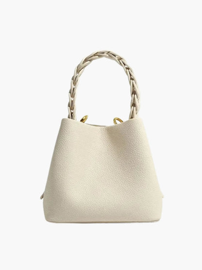 Yamina Damen Handtasche Strukturiert Geflochtener Henkel