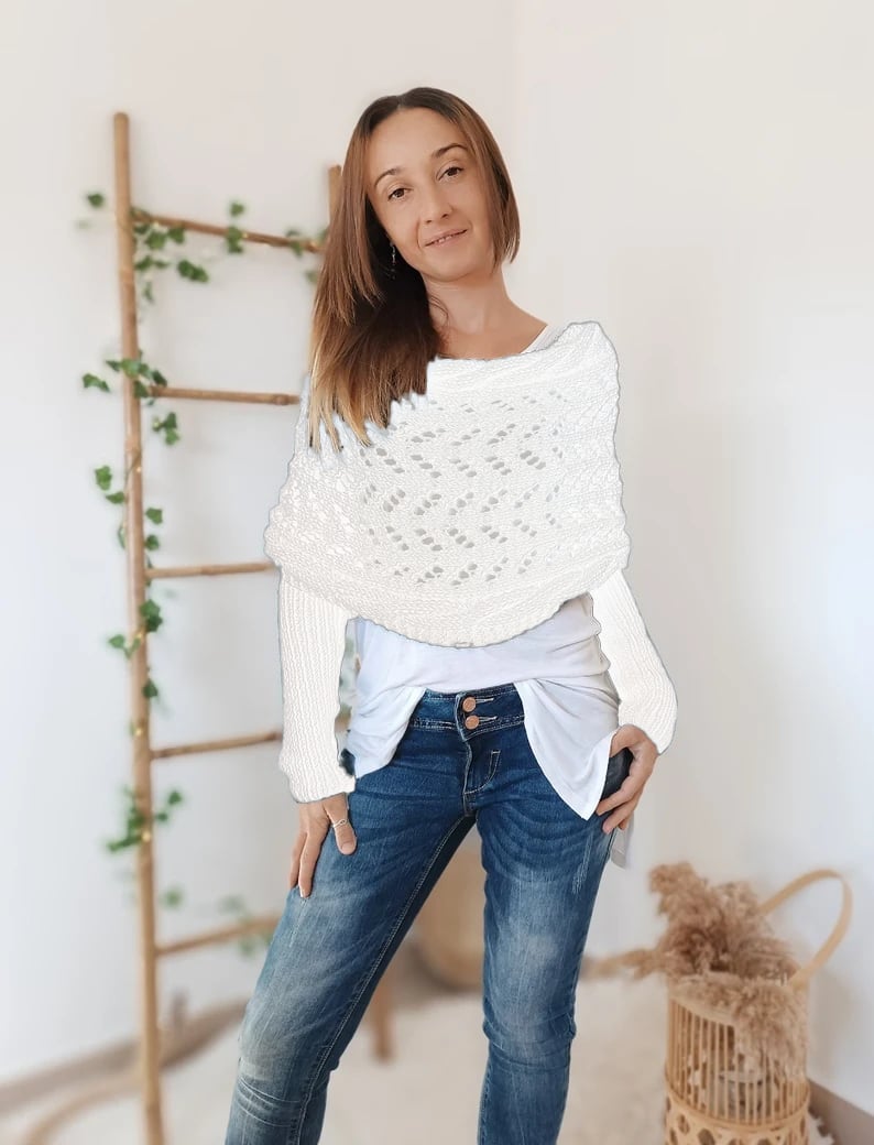 Eveloria Damen Strickschal Bequem