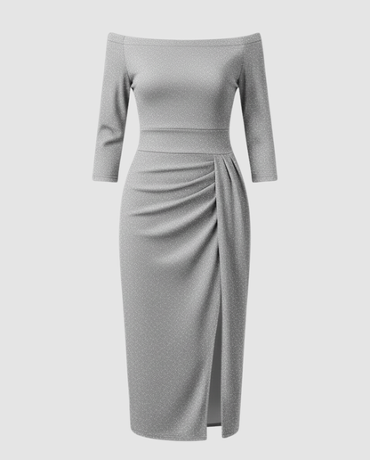 Damen Abendkleid Elegant Glänzend