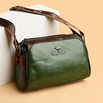 Damen Crossbody-Tasche Vegan-Leder