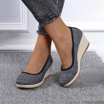 Eveloria Damen Keilschuhe Lässig
