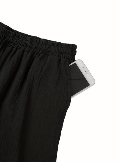 Herren Leinenhose Komfort Lang