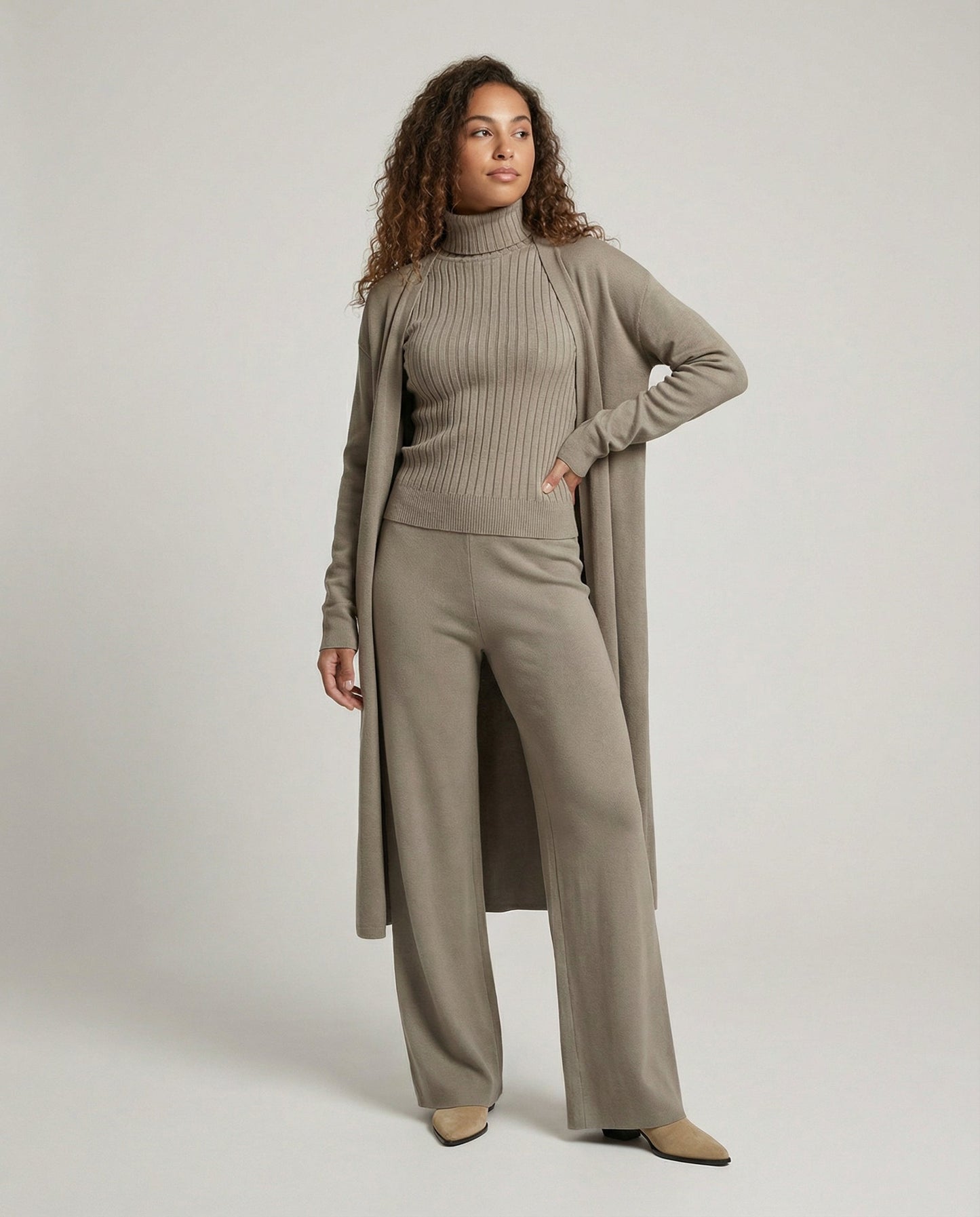 Weiches Kaschmir-Set Elegantes Damen-Kleidung - Eveloria