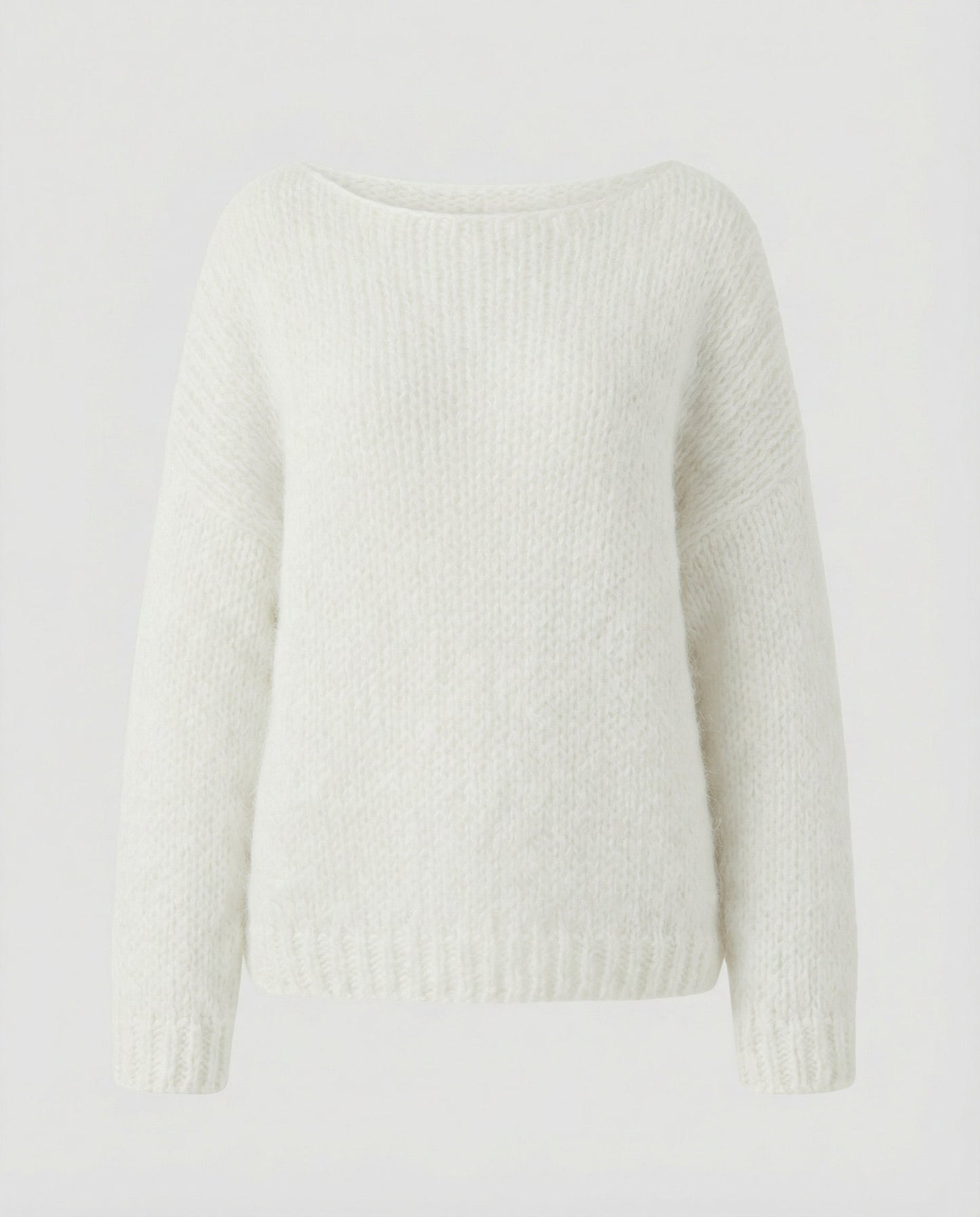 Oversized Damen Pullover U-Ausschnitt Großkaros