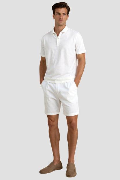 Herren Shorts Beige Kordelzug Komfort