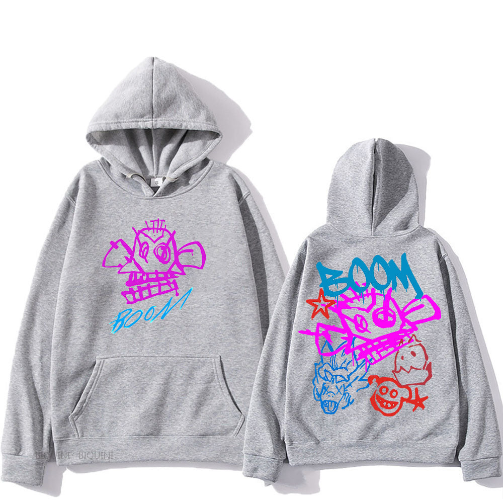 Eveloria Damen Langarm-Hoodie Arcane Jinx Cartoon