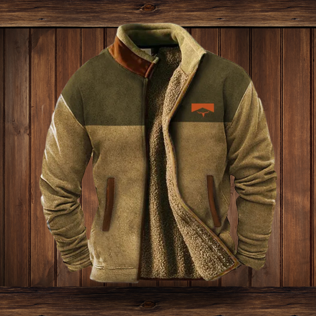 Herren Fleecejacke Leicht Warm 3D-Print