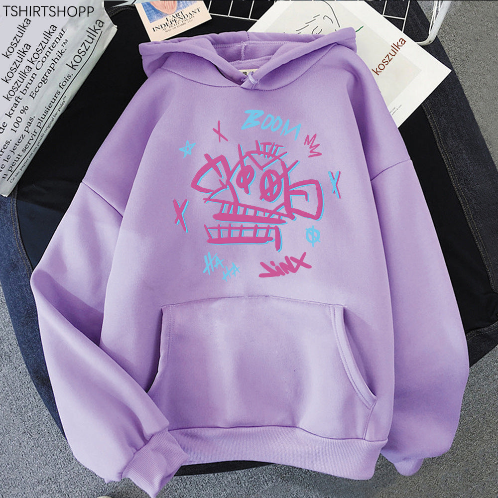 Eveloria Damen Hoodie Harajuku Stil Jinx Ekko