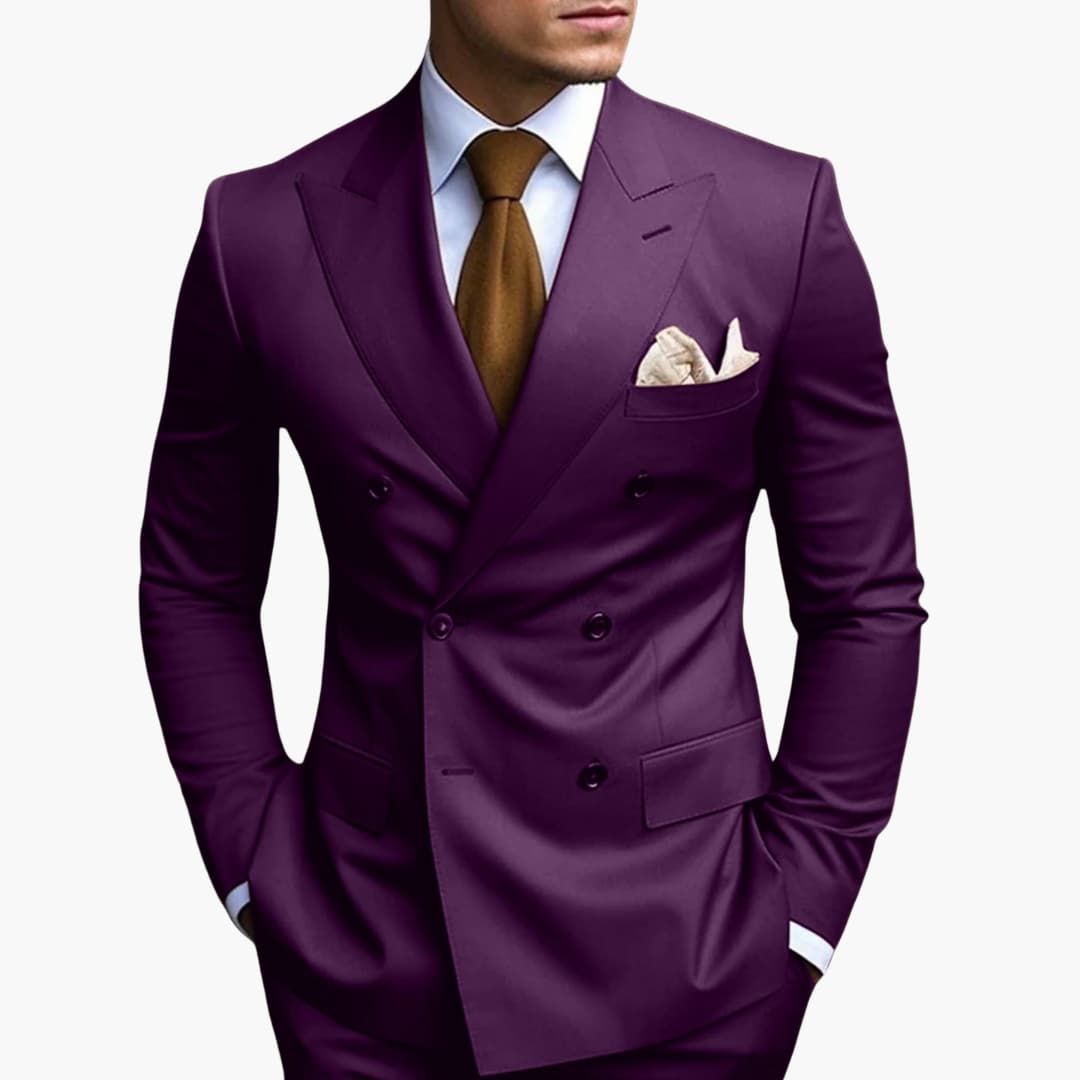Herren Zweireiher Anzug Elegant