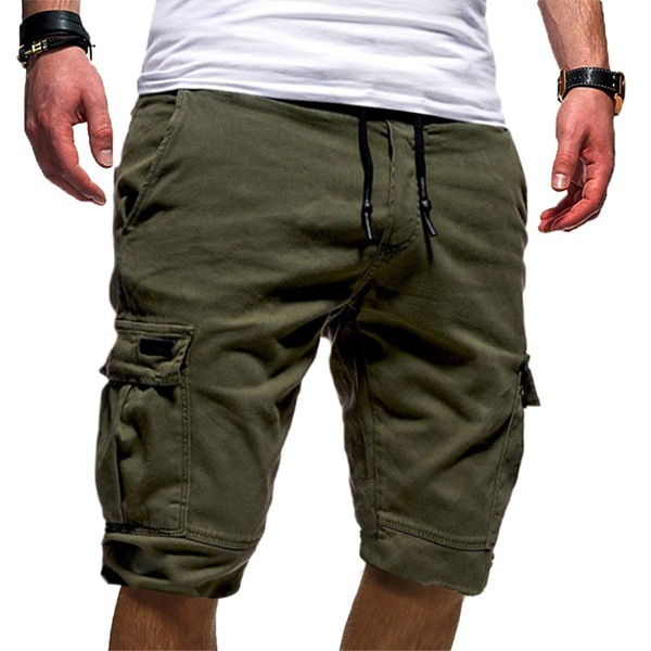 Herren Cargoshorts Lässig Kordelzug Mehrere Taschen - Eveloria
