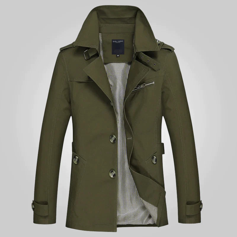 Eveloria Damen Trenchcoat Elegantes Design Beige