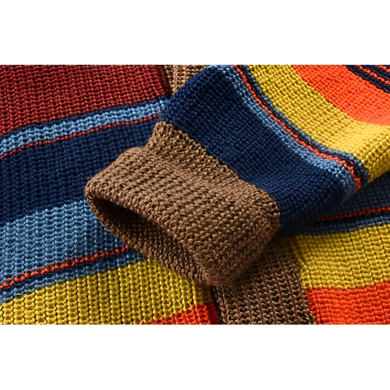 Herren Retro Cardigan Strickpullover