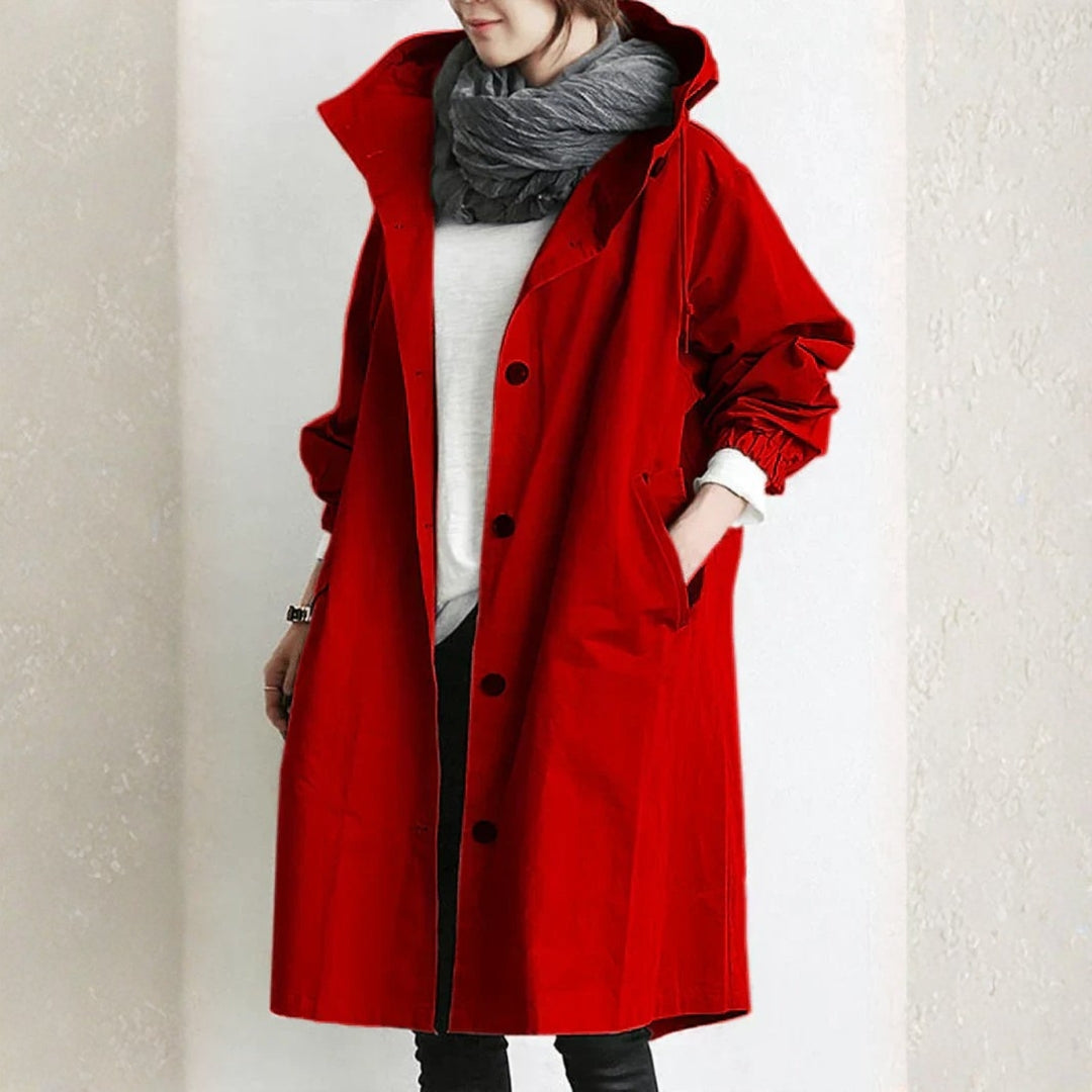 Damen Langcoat mit Knöpfen