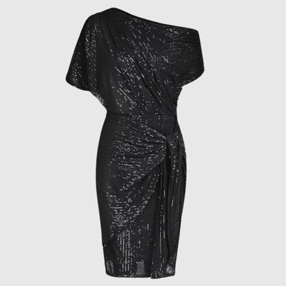 Damen Paillettenkleid Elegantes Bodycon Kleid Glitzer
