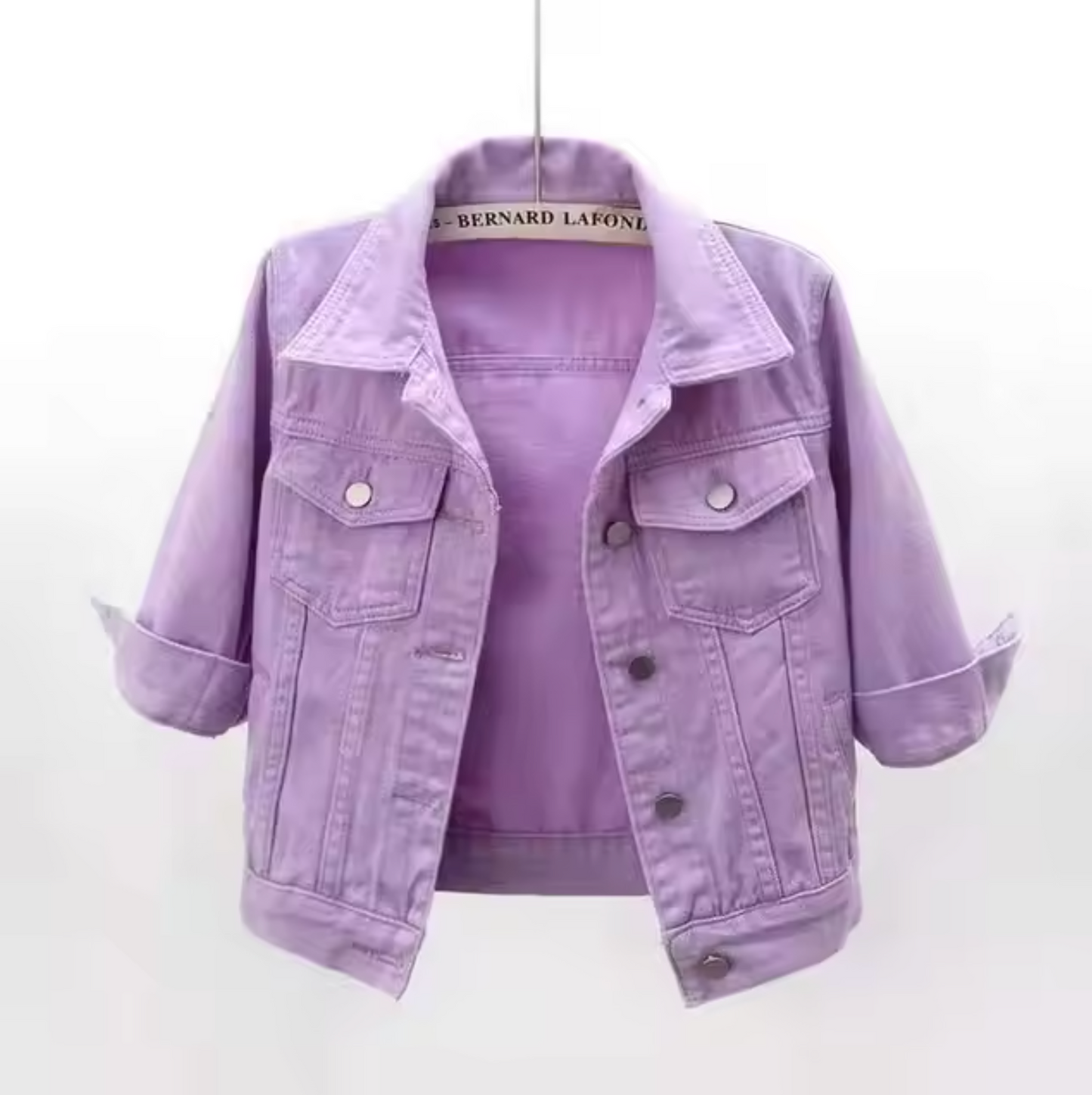 Eveloria Damen Jeansjacke Bunt