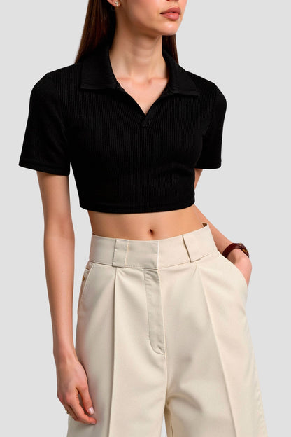 Herren Kurzarm Poloshirt Baumwolle Weiß