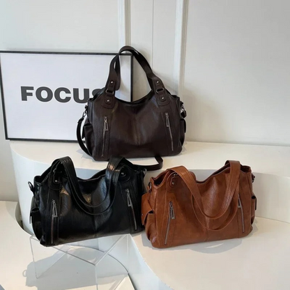 Damen Große Handtasche Leder Mit Schultergurt