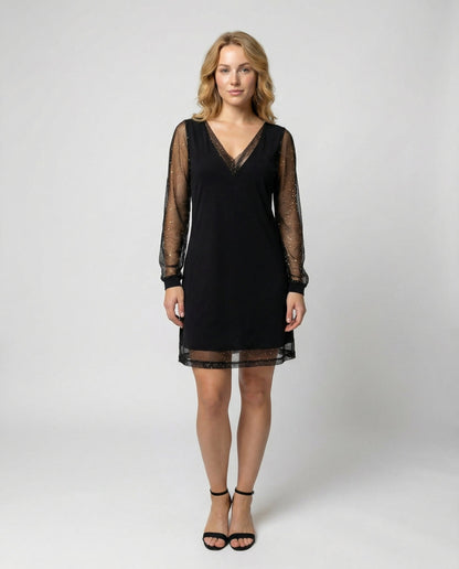 Elegantes Damen Abendkleid V-Ausschnitt