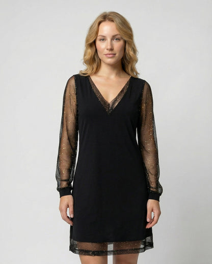 Elegantes Damen Abendkleid V-Ausschnitt - Eveloria
