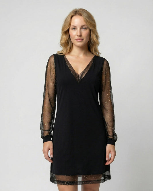 Elegantes Damen Abendkleid V-Ausschnitt - Eveloria
