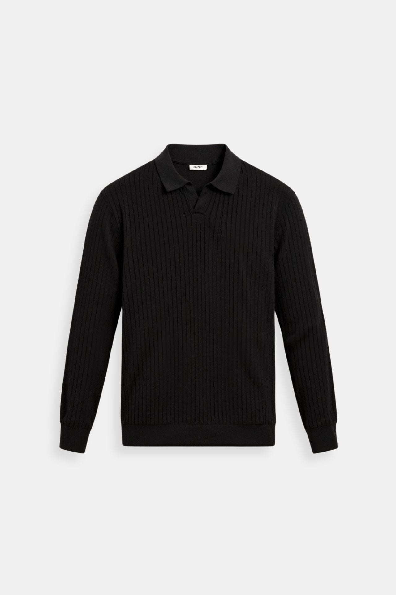 Herren Poloshirt Strick Elegantes Design Weiß