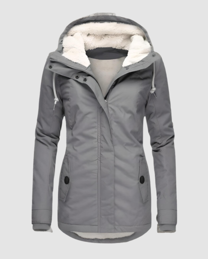 Damen Winterjacke Lang Gefüttert