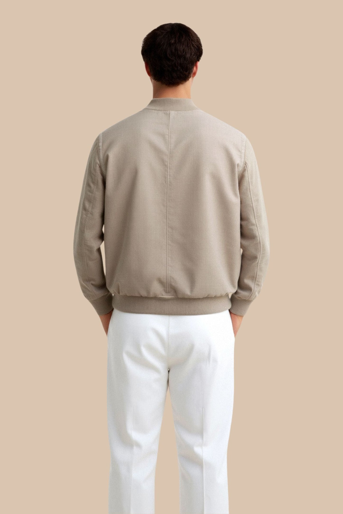 Herren Bomberjacke Minimalistisch Elegant