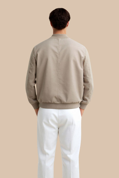 Herren Bomberjacke Minimalistisch Elegant