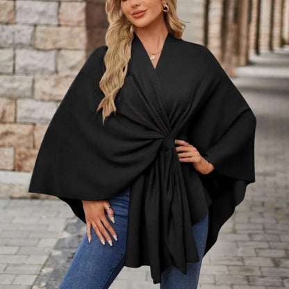 Damen Oberteil Cape-Stil Frontknoten