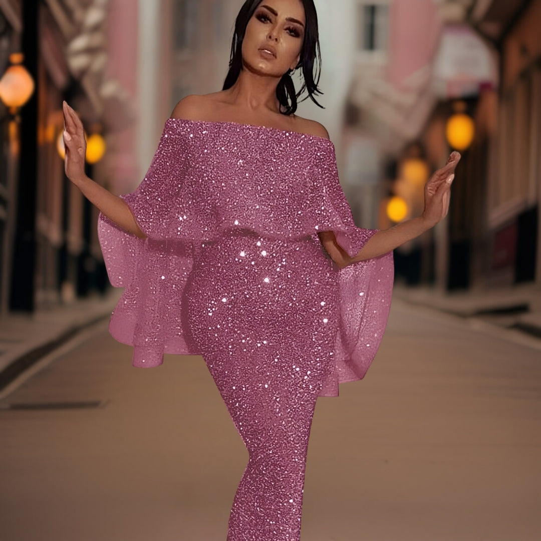 Eveloria Damen Abendkleid Elegant Lang