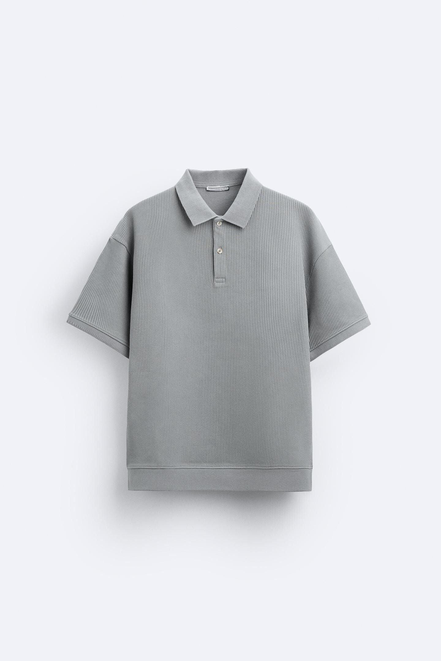 Herren Poloshirt Kurzärmelig Cremeweiß Baumwolle